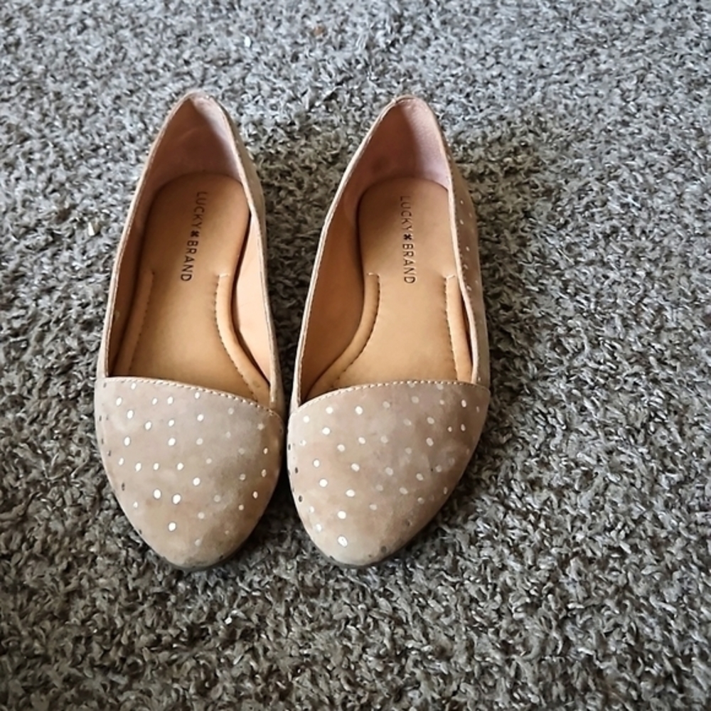 Lucky Brand Tan Flats